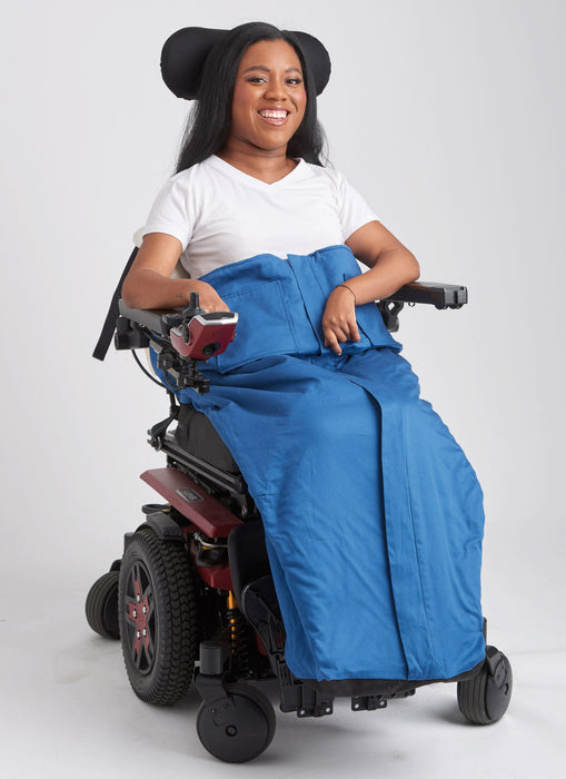 S9671 Poncho with Detachable Hood and Wheelchair Blanket