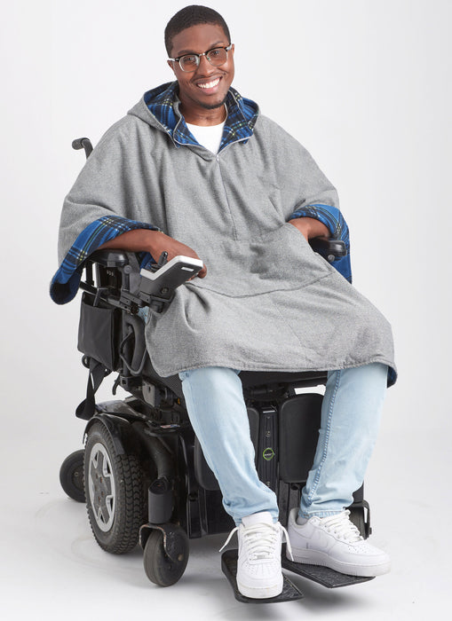 S9671 Poncho with Detachable Hood and Wheelchair Blanket