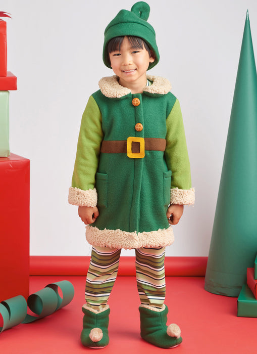 S9672 Children's Robes, Top, Pants, Hat and Slippers in Sizes S-M-L