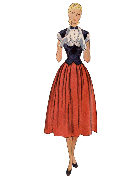 S9676 Misses' Vintage Two-Piece Dresses