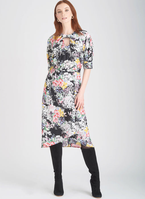 S9677 Misses' Dresses with Sleeve and Length Variations