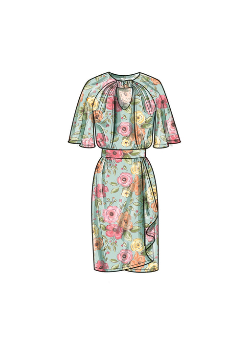 S9677 Misses' Dresses with Sleeve and Length Variations