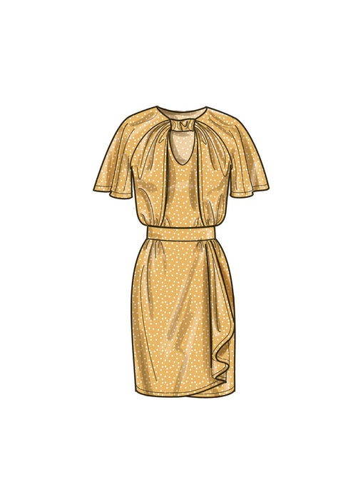 S9677 Misses' Dresses with Sleeve and Length Variations
