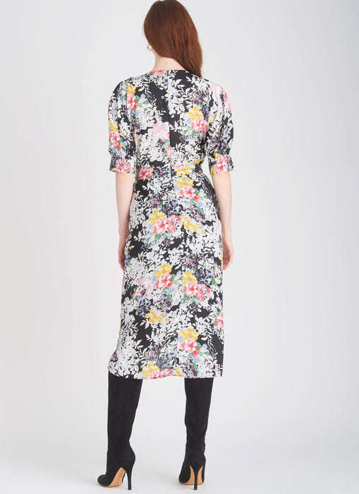 S9677 Misses' Dresses with Sleeve and Length Variations