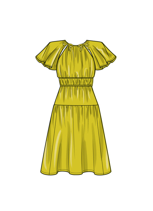 S9678 Misses' Dress with Sleeve and Length Variations