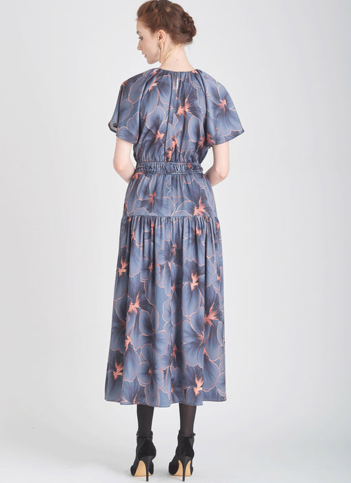 S9678 Misses' Dress with Sleeve and Length Variations