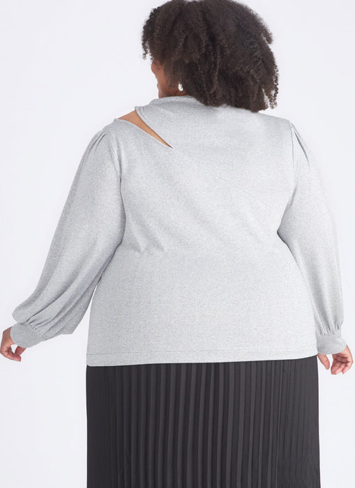 S9680 Women's Knit Top with Sleeve Variations