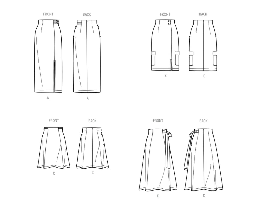 S9683 Misses' Skirts