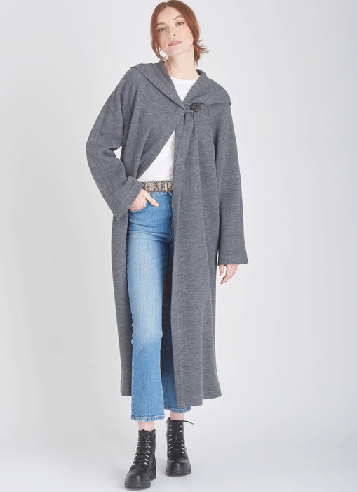 S9684 Misses' Hooded Coats and Jacket with Length Variations