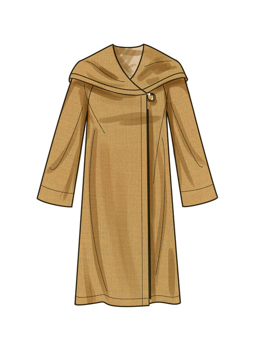 S9684 Misses' Hooded Coats and Jacket with Length Variations