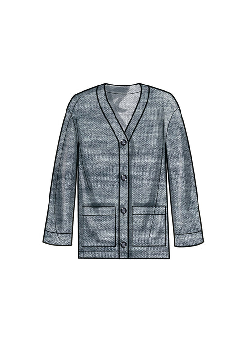 S9691 Girls', Boys' and Adults' Lounge Shirt, Cardigan, Shorts and Joggers