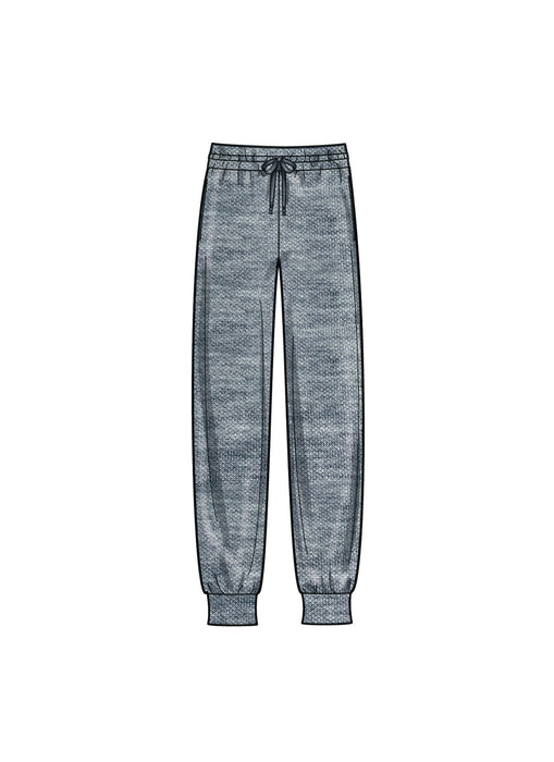 S9691 Girls', Boys' and Adults' Lounge Shirt, Cardigan, Shorts and Joggers