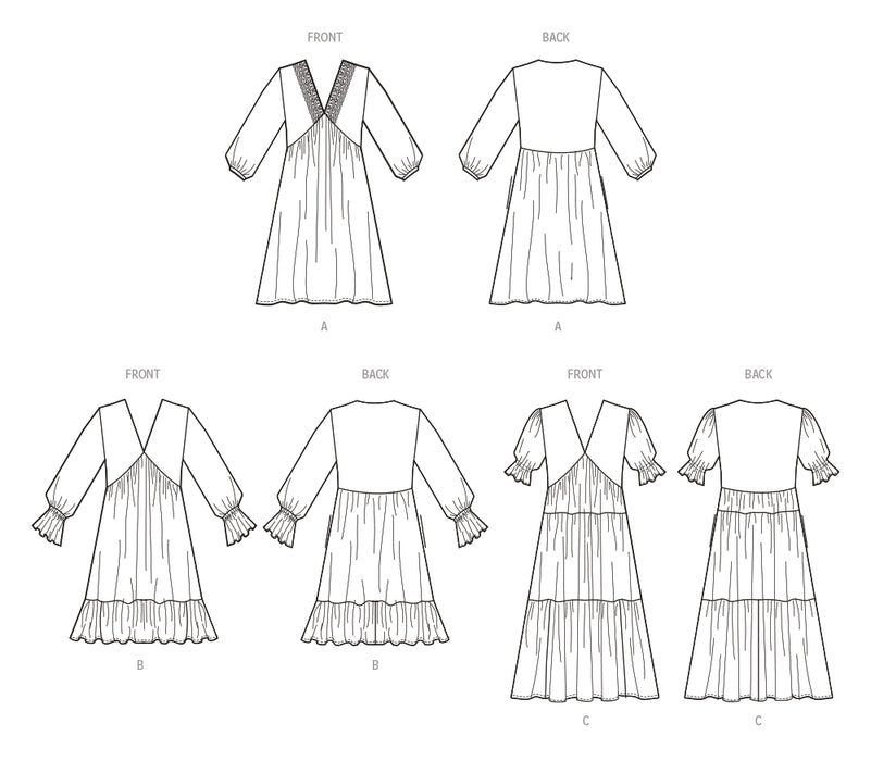 S9702 Misses' Empire Dress