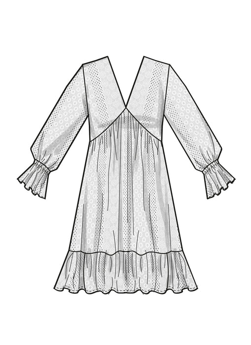 S9702 Misses' Empire Dress