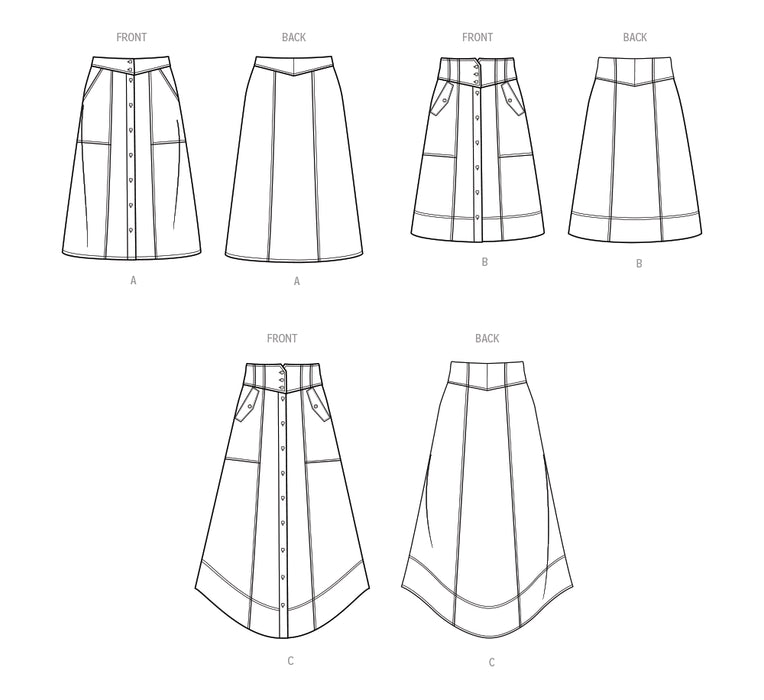 S9710 Misses' Skirts