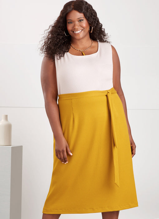 S9717 Women's Knit Top, Cardigan and Skirt