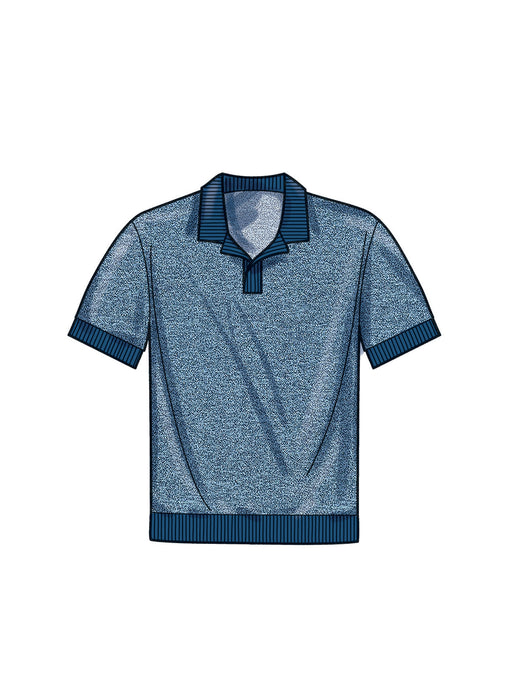 S9718 Men's Knit Top, Cargo Pants and Shorts