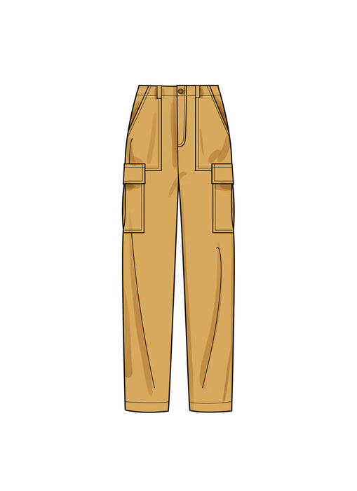 S9718 Men's Knit Top, Cargo Pants and Shorts