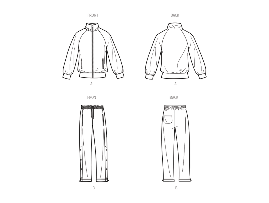 S9719 Boys' Knit Jacket and Pants by Mimi G Style