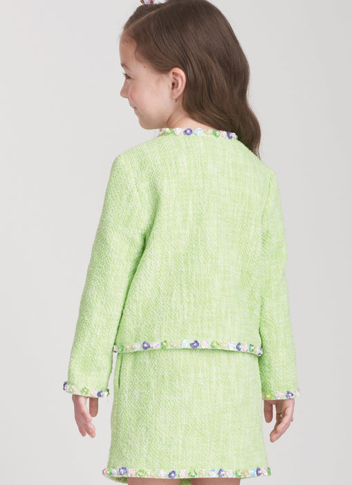S9721 Children's and Girls' Jackets, Skirt and Shorts