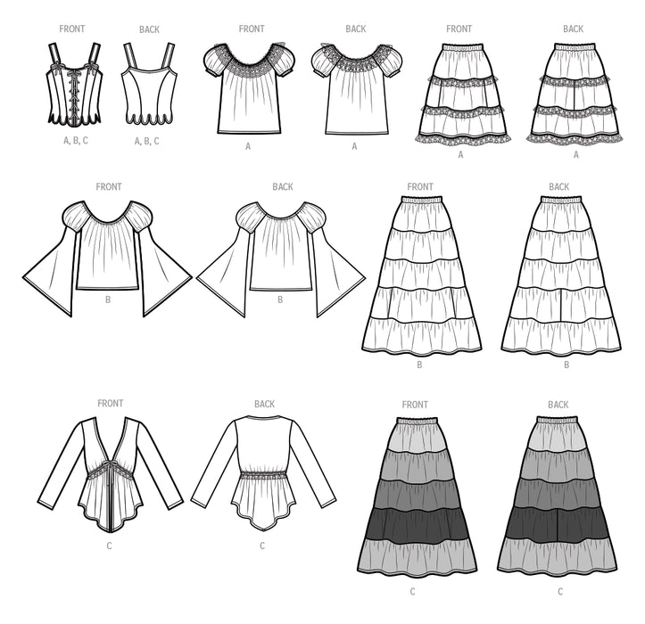 S9734 Misses' Costumes by Andrea Schewe Designs
