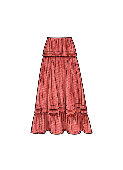 S9750 Misses' Skirt in Three Lengths