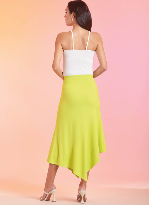 S9751 Misses' Knit Skirts and Pants in Two Lengths