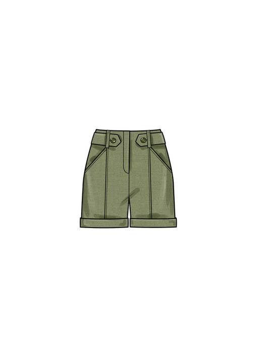 S9755 Misses' Top, Skirt, Pants and Shorts