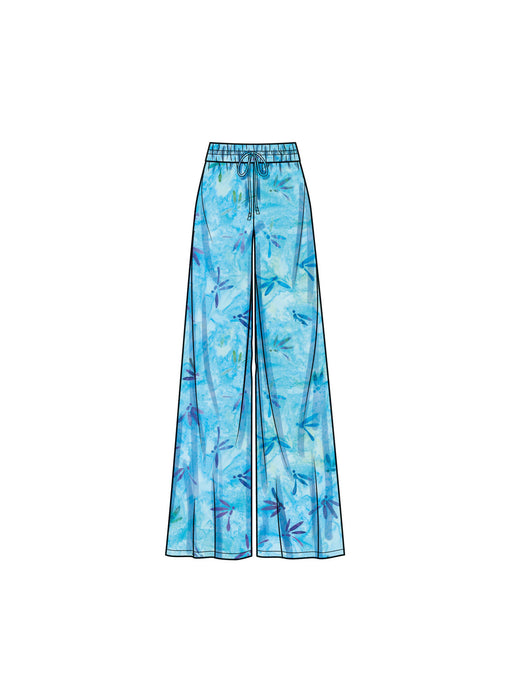 S9756 Misses' and Women's Shirt, Pants and Halter Top