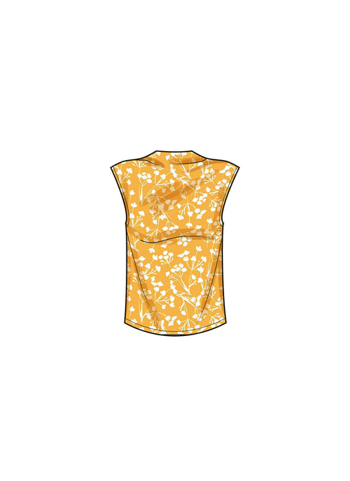 S9757 Misses' Knit Top and Skirt in Two Lengths