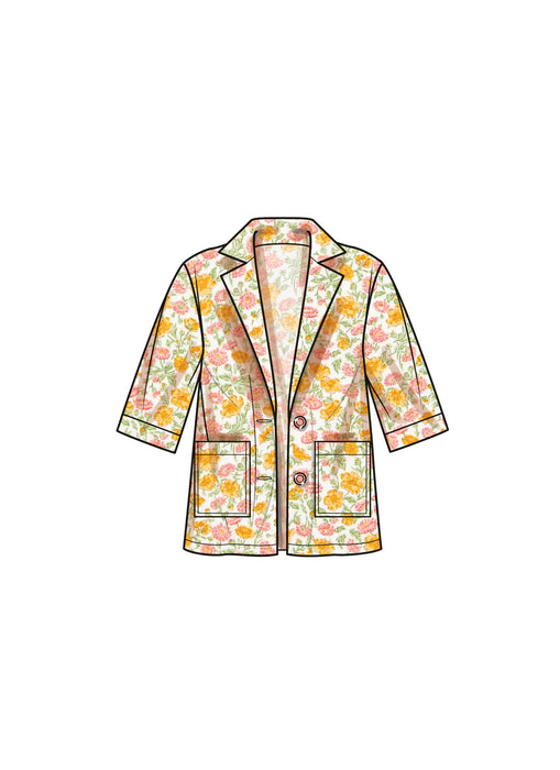 S9762 Children's and Girls' Jacket, Pants and Shorts