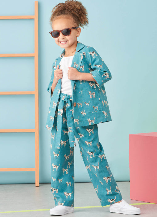 S9762 Children's and Girls' Jacket, Pants and Shorts