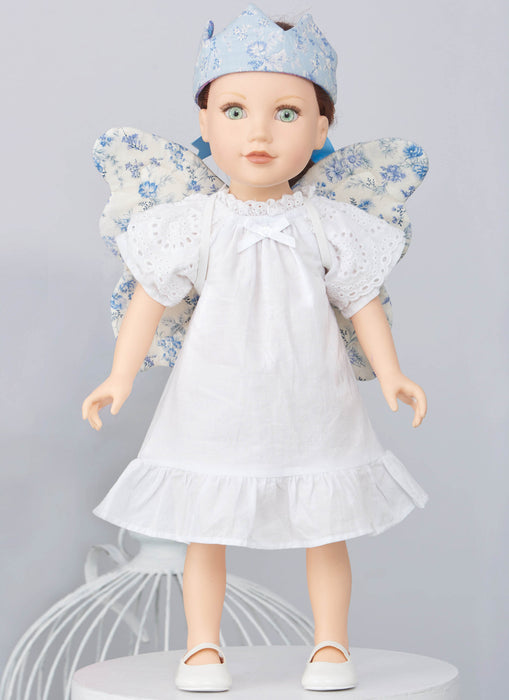 S9765 Children's Wings in Sizes S-M-L, Crown, Tote, Backpack and Wings and Crown for Doll or Plush Animals by Laura Ashley