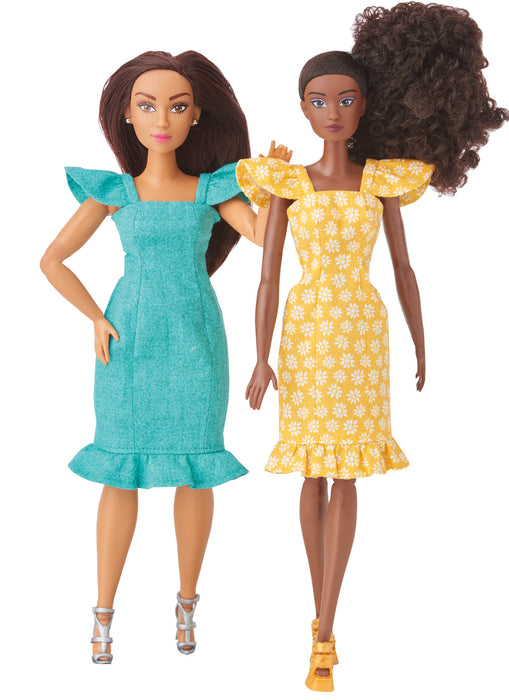 S9769 11 1/2" Fashion Clothes for Regular and Curvy Size Dolls by Andrea Schewe Designs