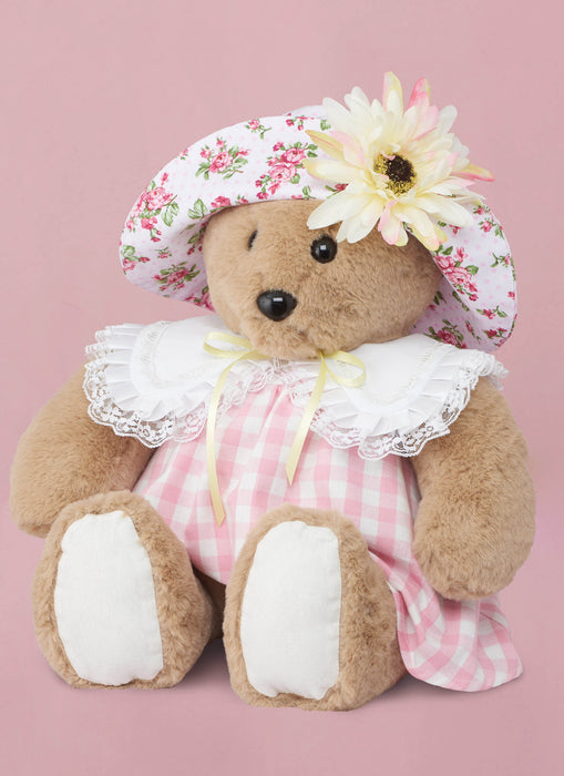 S9771 Plush Bear with Clothes and Hats by Laura Ashley