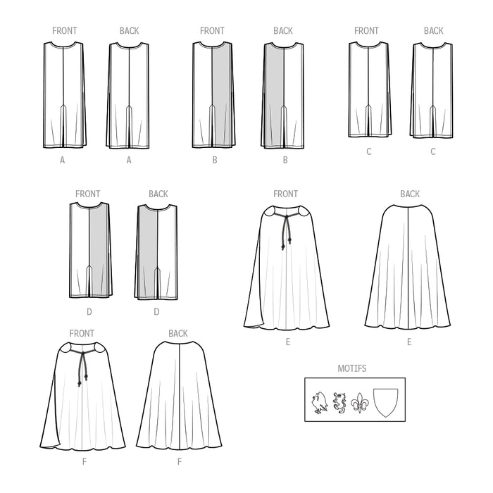 S9775 Unisex Tabards, Capes and Heraldic Shields