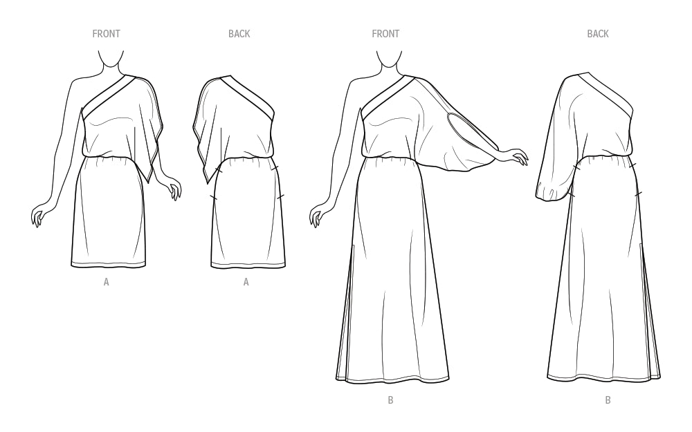 S9776 Misses' Caftan In Two Lengths by Mimi G Style