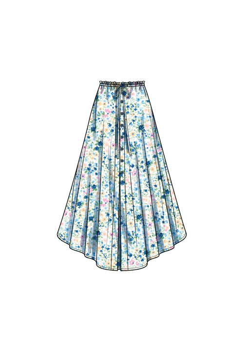 S9786 Misses' Skirt With Hemline Variations