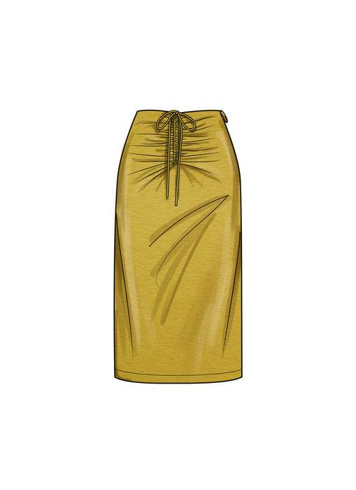 S9788 Misses' Knit Skirts in Two Lengths