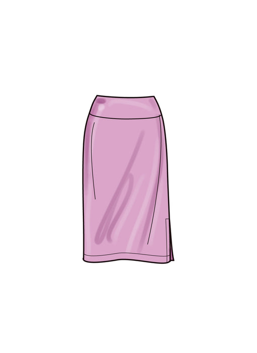 S9789 Misses Knit Tops, Pants and Skirt