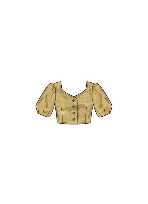 S9791 Misses' Tops, Skirt and Pants