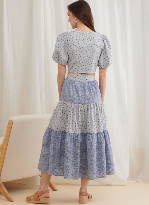 S9791 Misses' Tops, Skirt and Pants