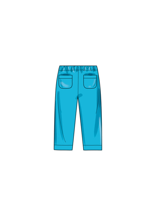 S9797 Toddlers' Tops, Skort, Pants and Hat in Three Sizes