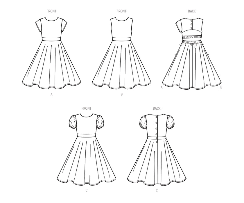 S9799 Children's and Girls' Dresses