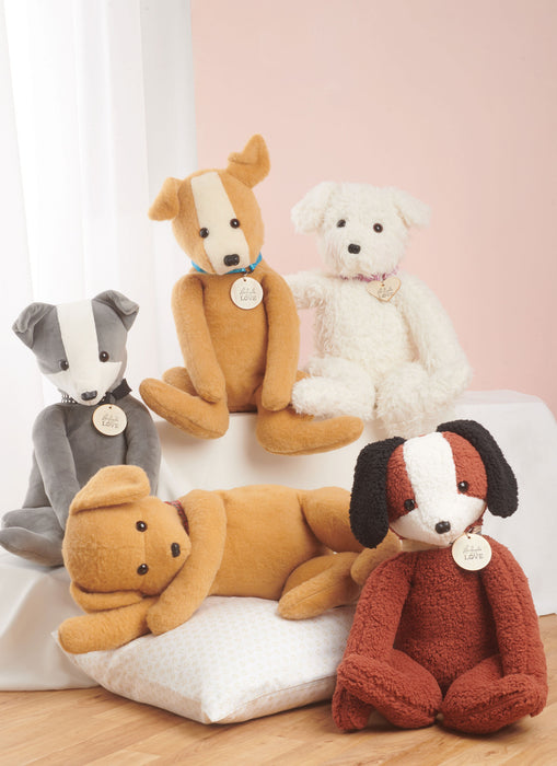 S9807 Poseable Plush Animals by Elaine Heigl Designs