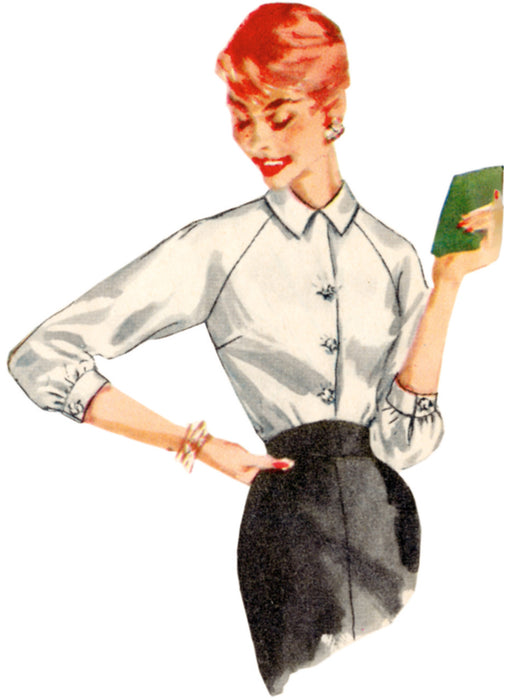 S9818 Vintage 1950s Misses' Blouses