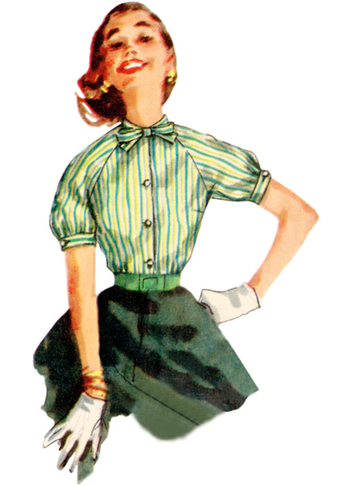 S9818 Vintage 1950s Misses' Blouses
