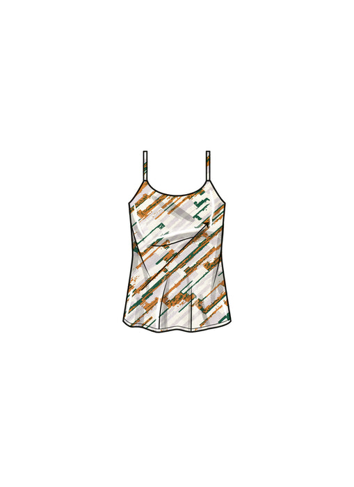 S9826 Misses' Pants in Two Lengths, Camisole and Cardigan