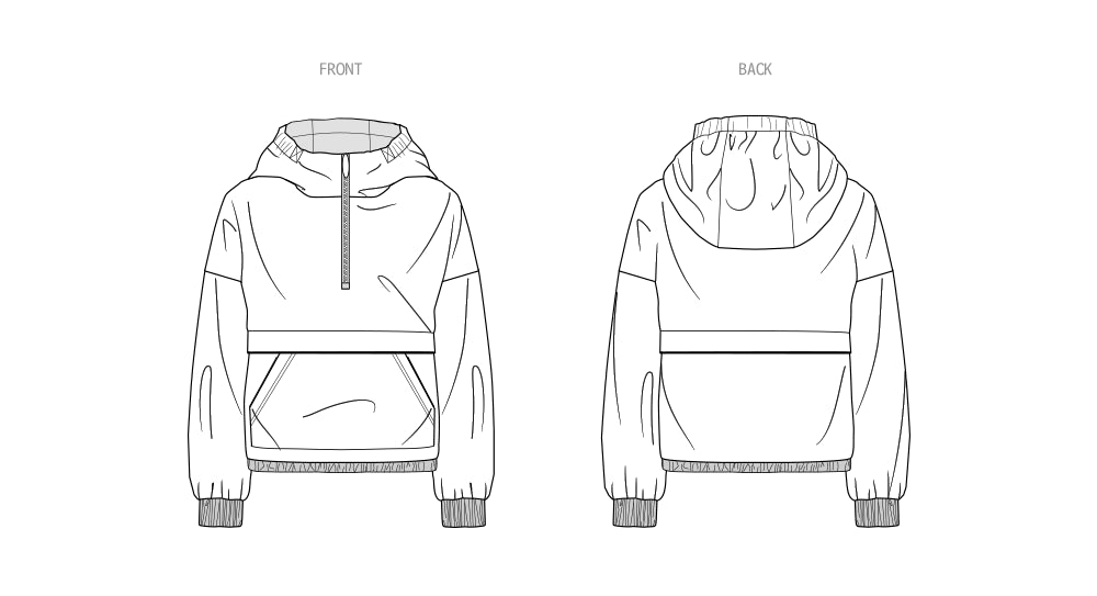 S9829 Men's Half Zip Hoodie