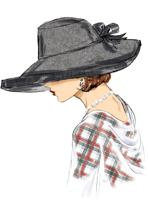 S9834 Misses' Hats in Five Styles